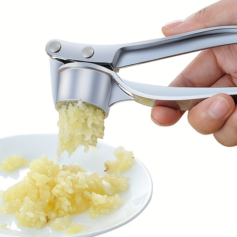 Handheld Metal Garlic Press for Crushing Garlic and Ginger Kitchen Tool