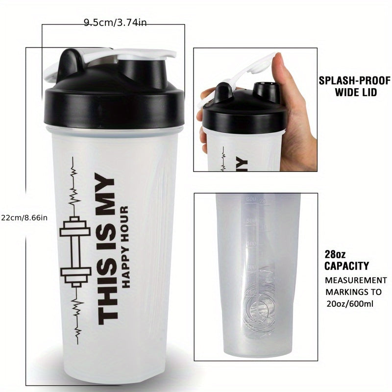 BPAsiz protein shaker shisha, oqib ketmas, bardoshli plastmassa, smuzi va mashqlar uchun
