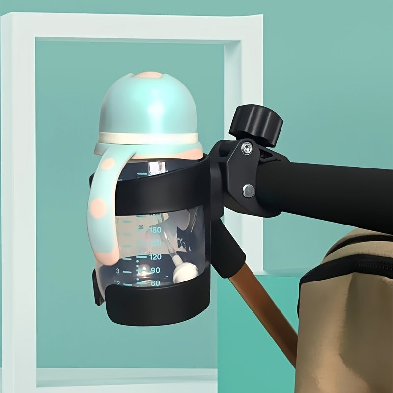 Universal 360° Rotatable Cup Holder for Strollers Black