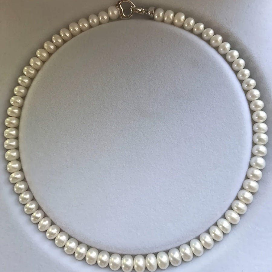 Freshwater Pearl Bracelet and Necklace Set for Women Elegant Classic Jewelry Gift