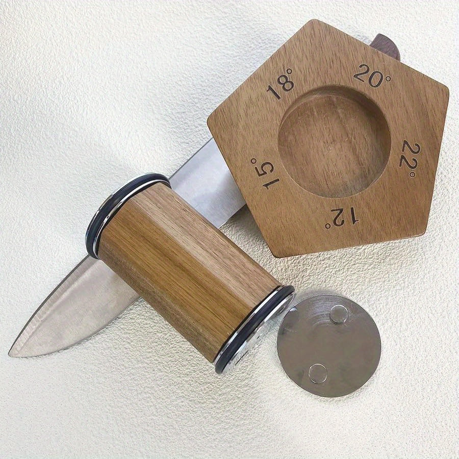 Premium Knife Sharpener Set with Adjustable Angles and Diamond Stones