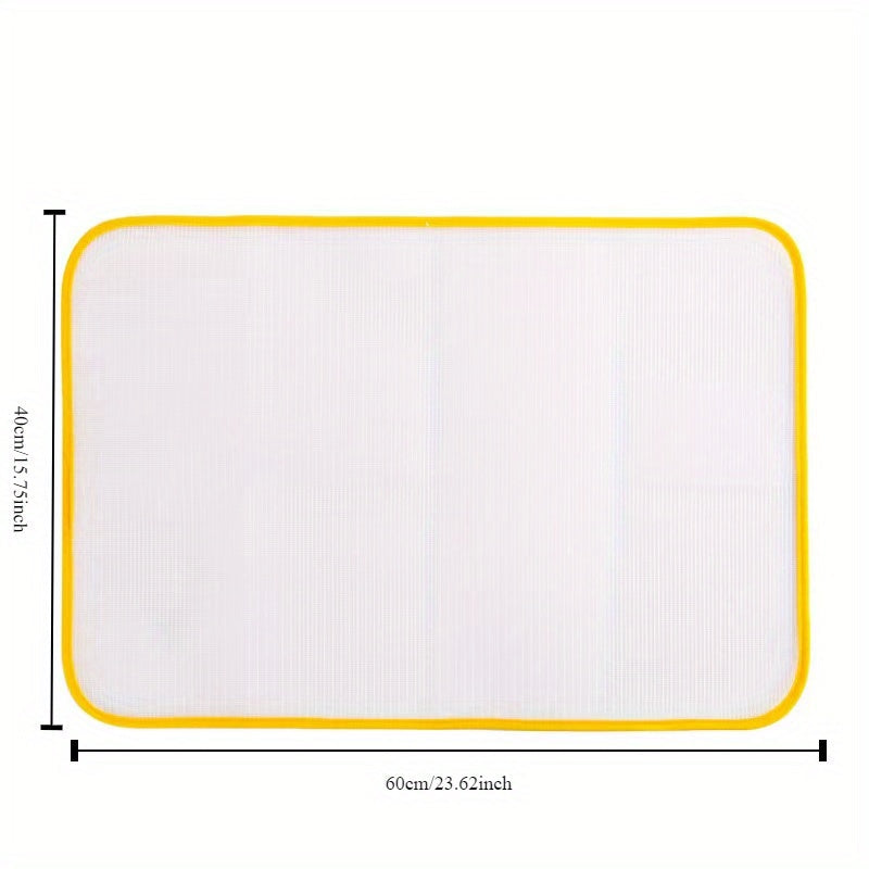 4 ta yuqori sifatli dazmol taxtasi qoplamalari to'plami - 59.94 sm x 39.88 sm, issiqlikka chidamli, kiyimlarni himoya qiladi, turli ranglarda mavjud, uy dazmol qilish ehtiyojlari uchun mukammal.