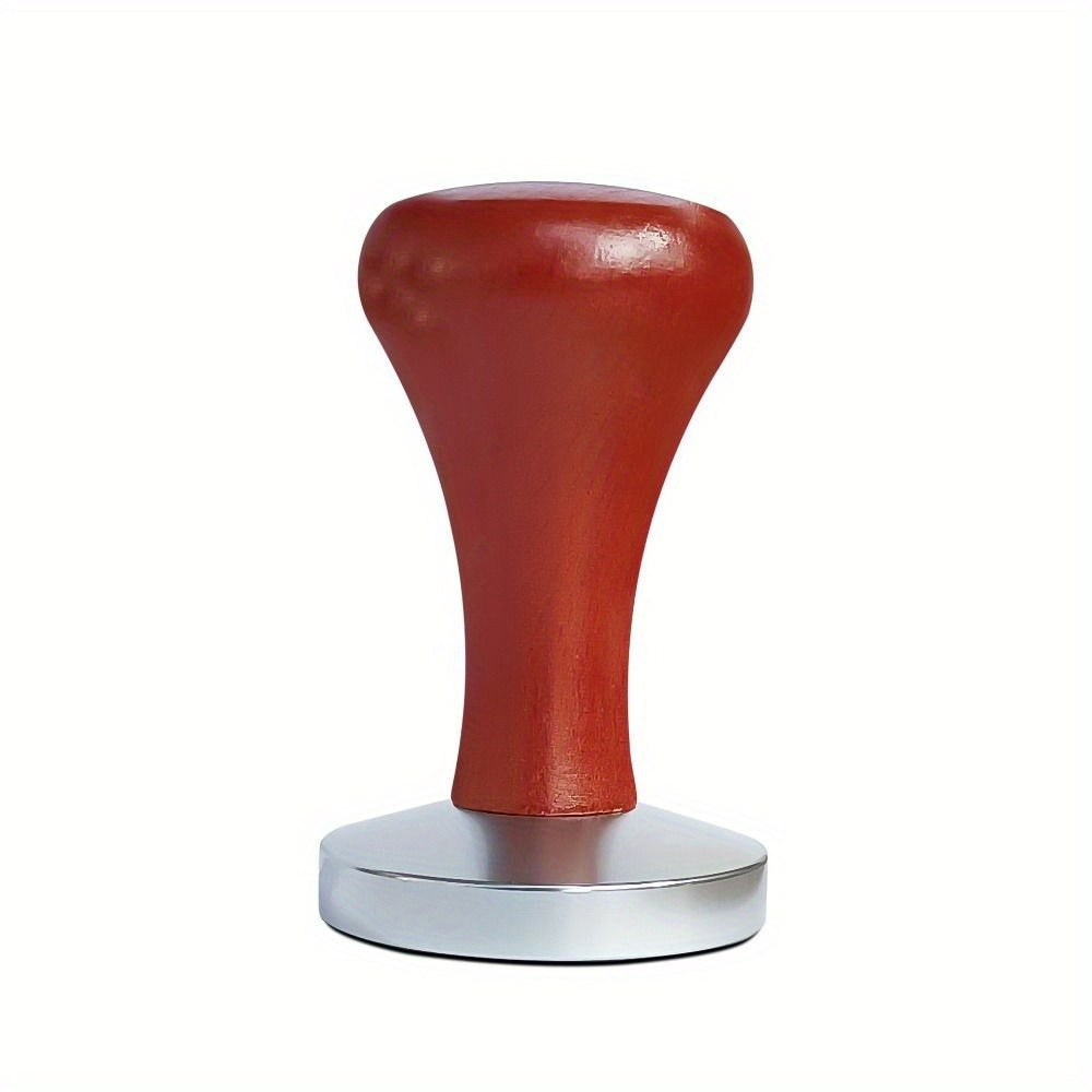 Manual Espresso Tamper Wooden Handle 51mm 53mm 58mm Leveler Tool