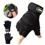 Unisex Woven Polyester Gym Gloves for Weight Lifting and Sports Training