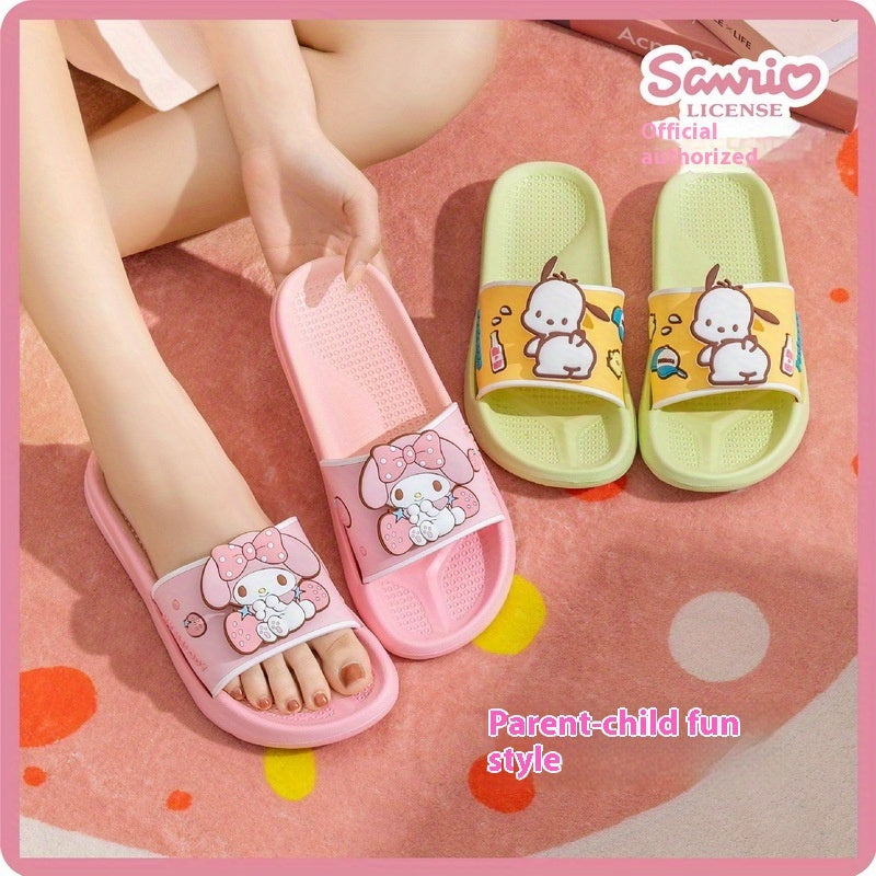 Kids Girls Slippers Pink Purple Non-Slip EVA Cartoon Casual All-Season