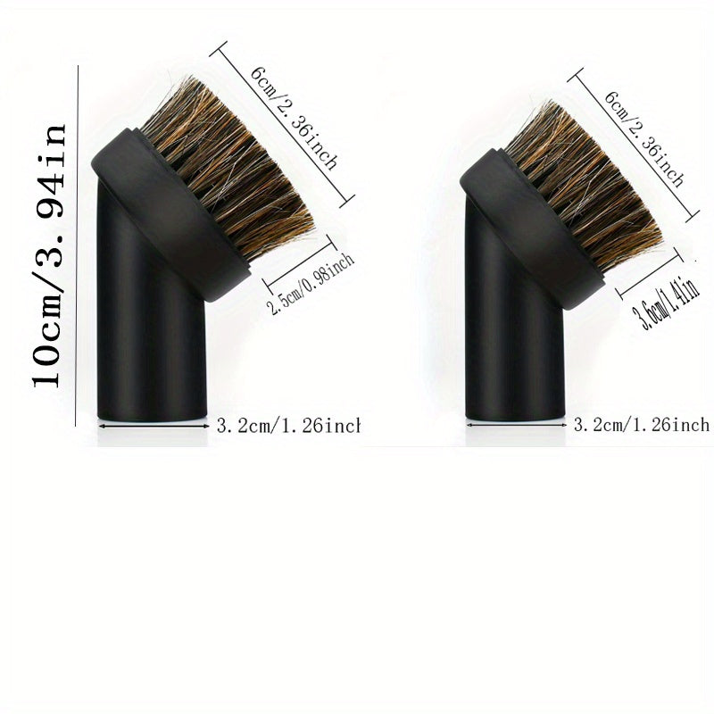 Qora Bristle changyutgich uchun changyutgichga o'rnatiladigan cho'tka, mebel va gilamni tozalash uchun