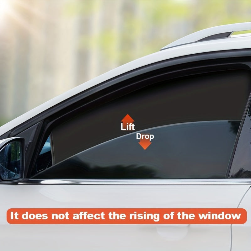 4-Piece Magnetic UV Protection Sunshade Set for Vehicle Side Windows