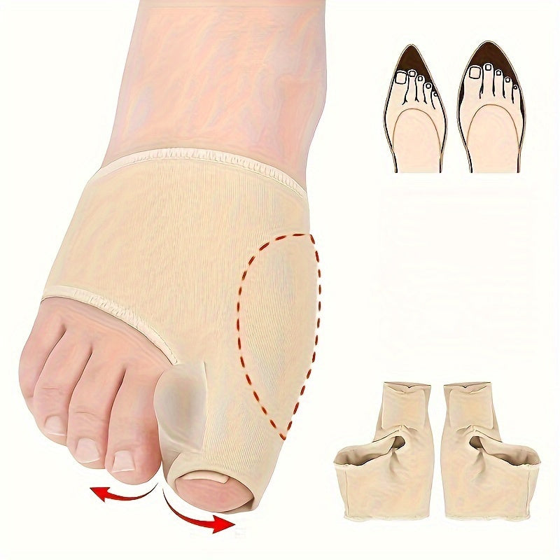 Unisex Foot Care Gel Cushion Pads Set of 2 Spandex Night Home Use