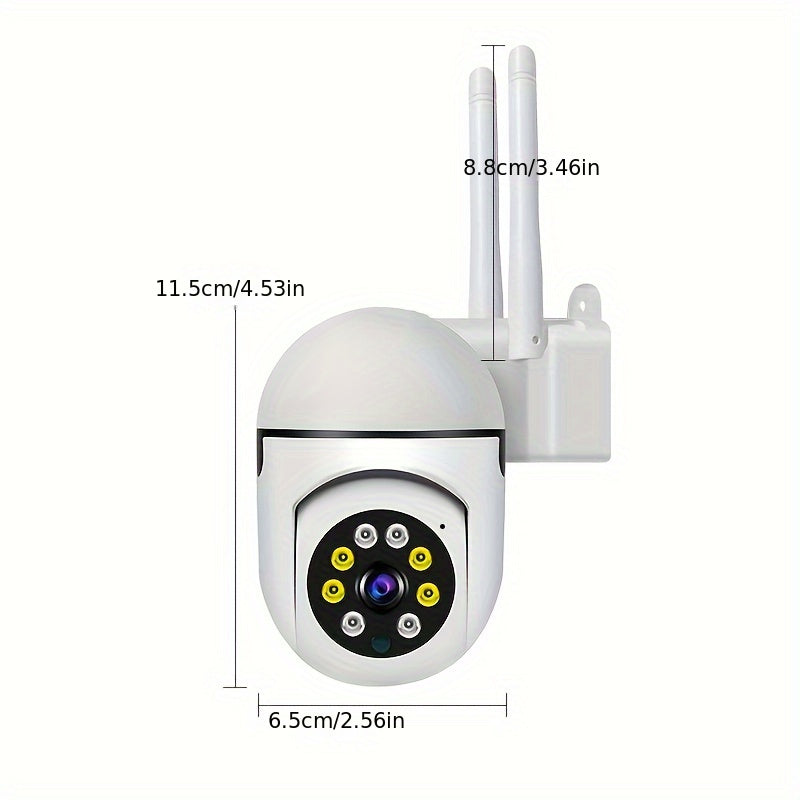 Wireless Security Camera with Motion Tracking Full Color Night Vision Two-Way Audio 2.4G WiFi
