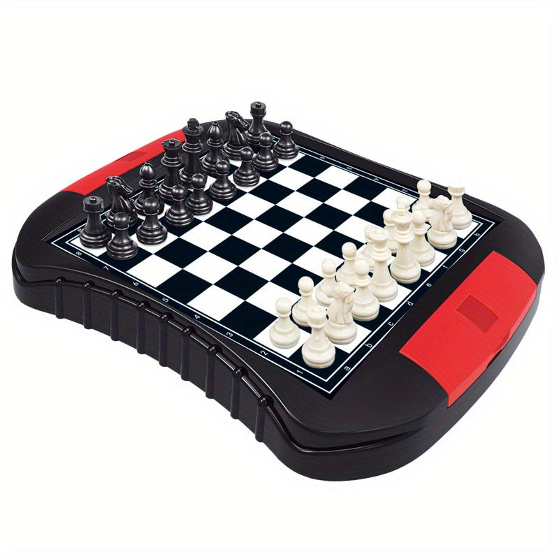 6-in-1 Family Board Game Set for Ages 8+ Includes Chess Ludo Backgammon and More
