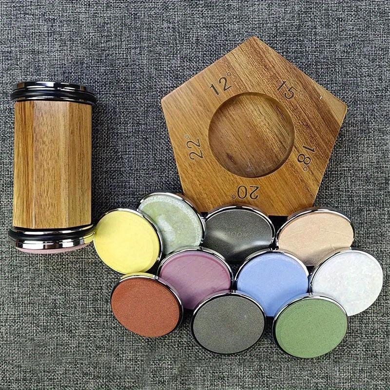 Пятиугольный магнитный держатель для ножей с нескользящей основой и несколькими углами заточки