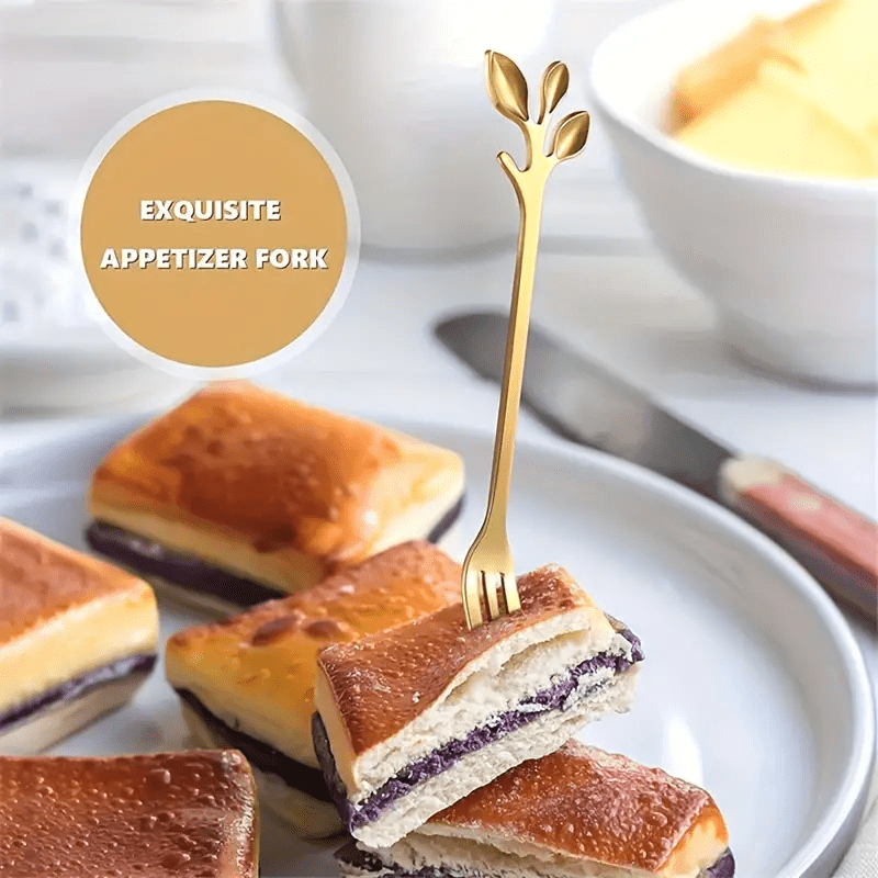 Stainless Steel Leaf Spoons 11.99cm for Coffee Tea Desserts Weddings