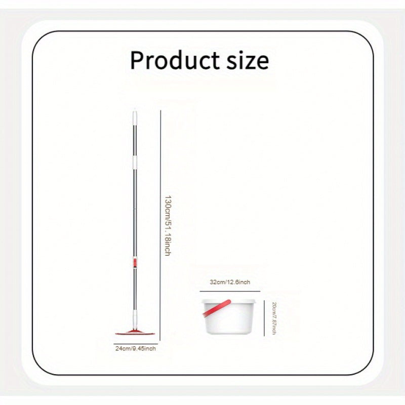 Microfiber Spin Mop va qopqog'li set, qo'lsiz siqish va suv ajratish bilan