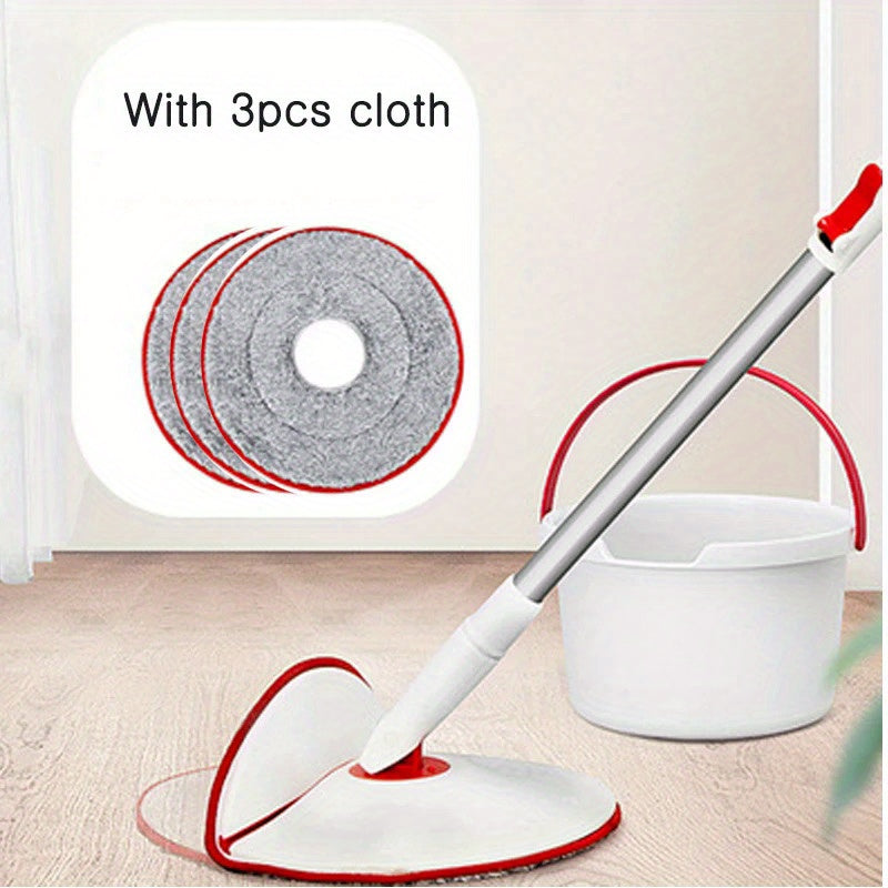 Microfiber Spin Mop va qopqog'li set, qo'lsiz siqish va suv ajratish bilan