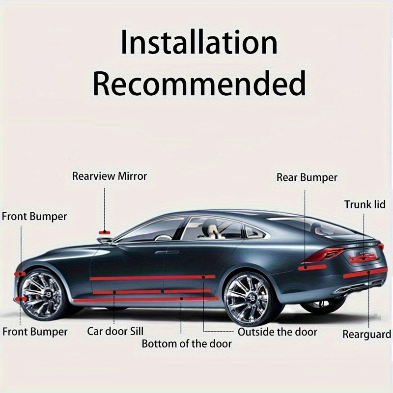 Pegatinas protectoras de umbral de puerta de coche, resistentes a arañazos, adhesivo antirayaduras