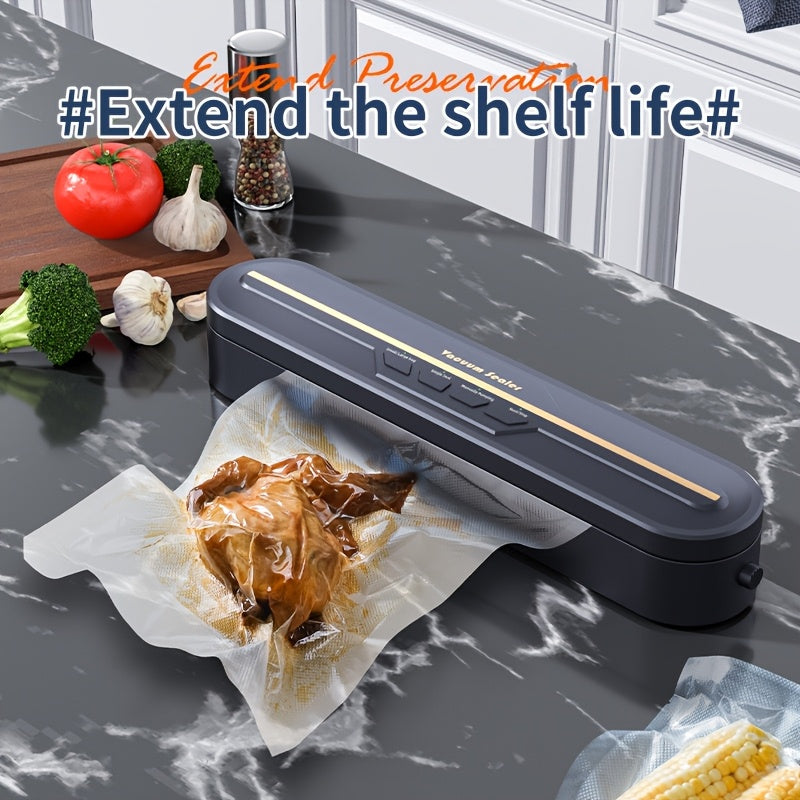 Máquina selladora al vacío con enchufe estándar europeo, conservación de alimentos frescos y secos, sellado húmedo y seco, 70cm