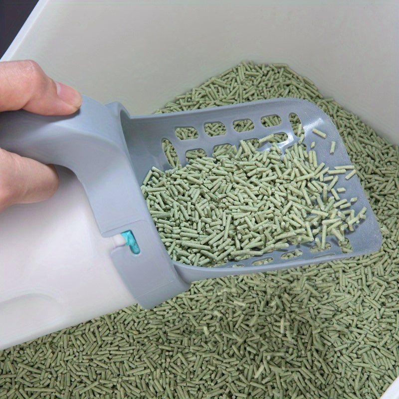 10-Piece Cat Litter Scoop Set with Waste Bag Dispenser Durable PP Material