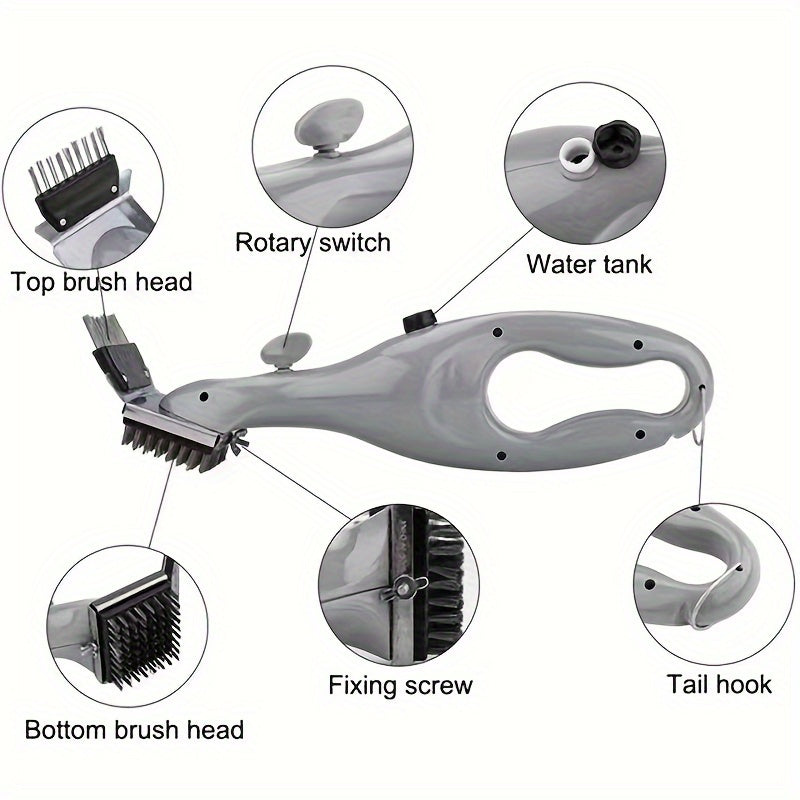 Quvvatli BBQ gril tozalash cho'tkasi bug' texnologiyasi bilan - oshxona va pishirish asboblari uchun ishonchli, ekologik toza yechim