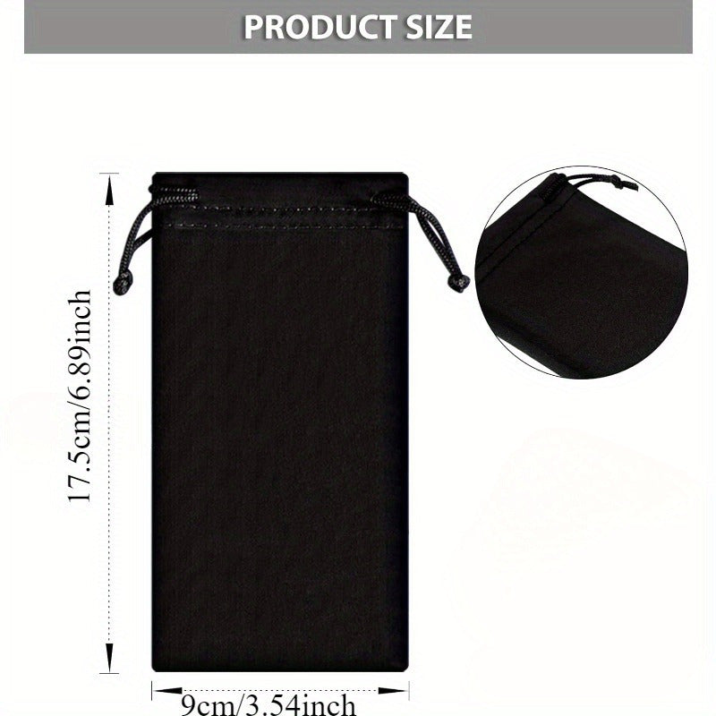 Защитите свои очки и аксессуары с помощью этого универсального набора из 40 мягких микрофибровых мешочков для очков и чехлов для солнцезащитных очков. Каждый мешочек оснащен шнурком для легкого доступа и дополнительной защиты.