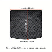 Cargo Liner for SUV Rear Trunk Mat Non-Slip Five-Layer PU Leather