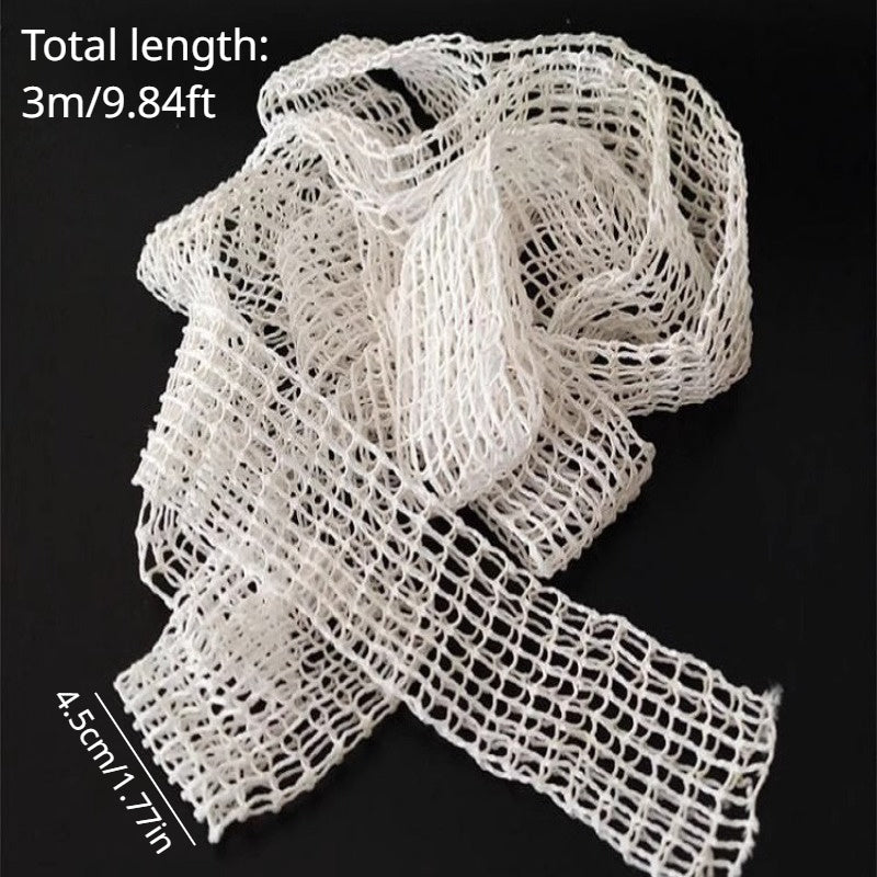 Elastic Meat Netting Roll for Hot Dogs, Ham, Sausages, and Kebabs