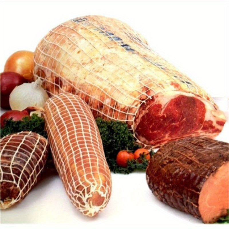 Elastic Meat Netting Roll for Hot Dogs, Ham, Sausages, and Kebabs