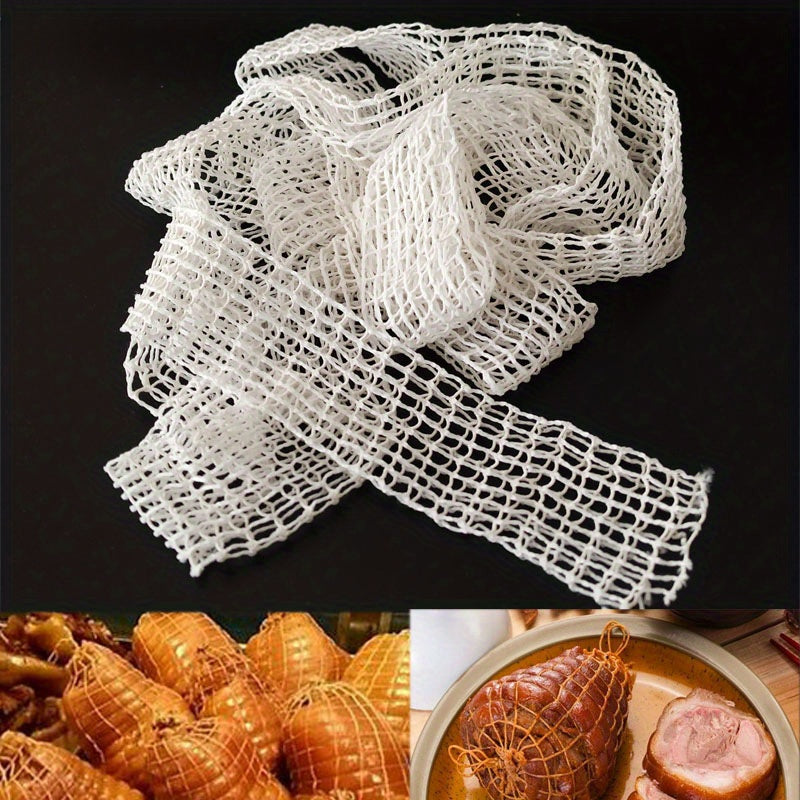 Elastic Meat Netting Roll for Hot Dogs, Ham, Sausages, and Kebabs