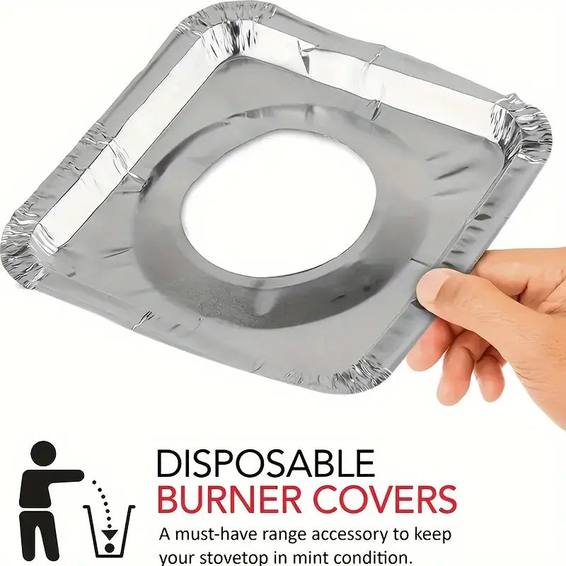 Aluminum Foil Trays Circular Square Oil-Proof Gas Stove Kitchen Cleaning Pads