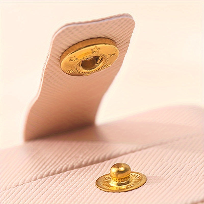 Faux Leather Jewelry Organizer Case for Earrings Rings and Accessories Compact Storage Box