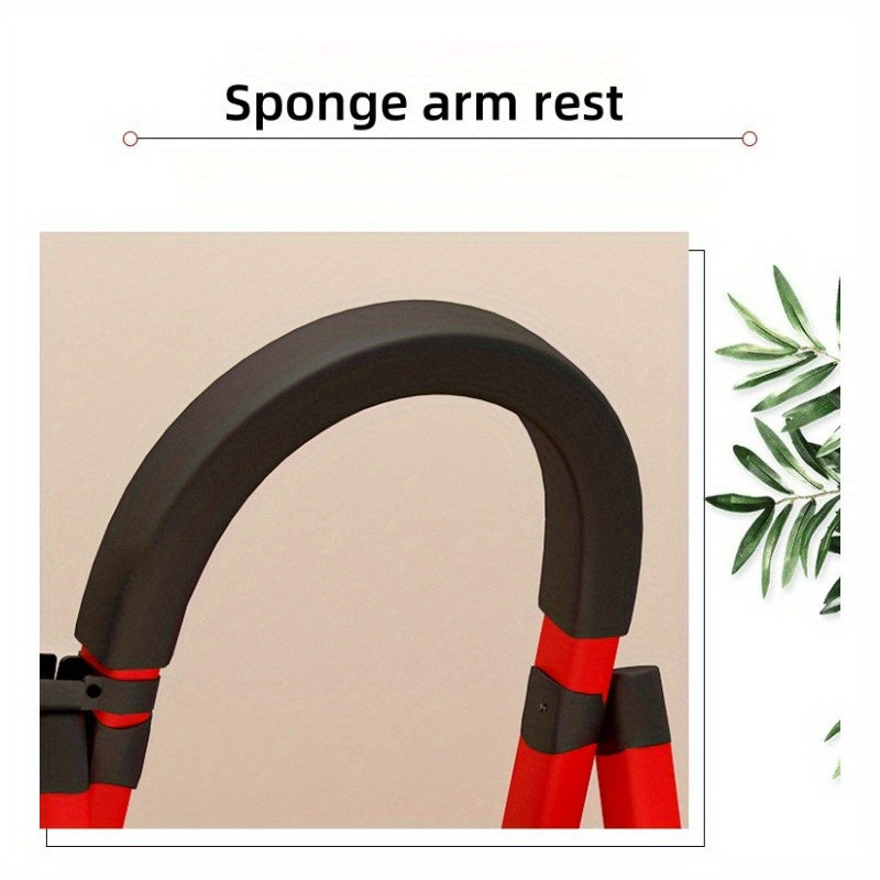 Folding Step Stool with 2-6 Tiers Non-Slip Pedals Waterproof Steel Red Home Kitchen Office