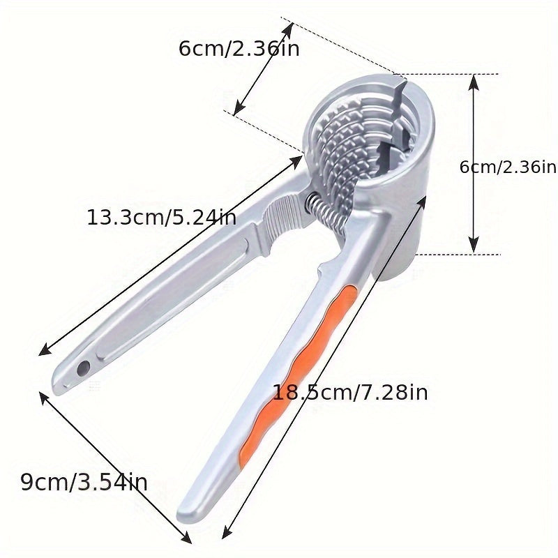 Stainless Steel Nutcracker for Walnuts Hazelnuts and Pine Cones Kitchen Tool