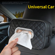 Avtomobil quyosh nuri visorining qog'oz qutisi tutqichli osma salfetka saqlash tashkilotchisi