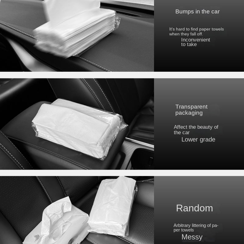 Avtomobil quyosh nuri visorining qog'oz qutisi tutqichli osma salfetka saqlash tashkilotchisi