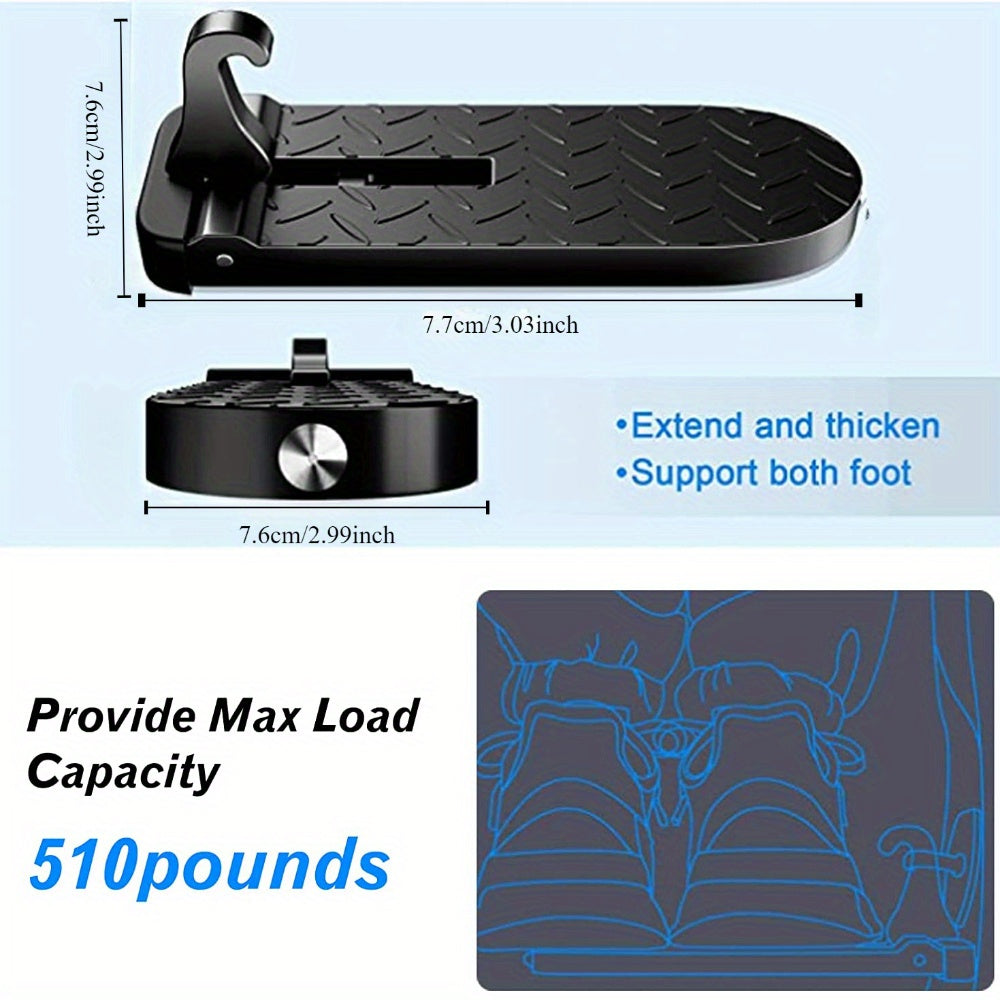 Foldable Car Roof Rack Step with Glass Breaker and Safety Hammer, 1-10 Pieces