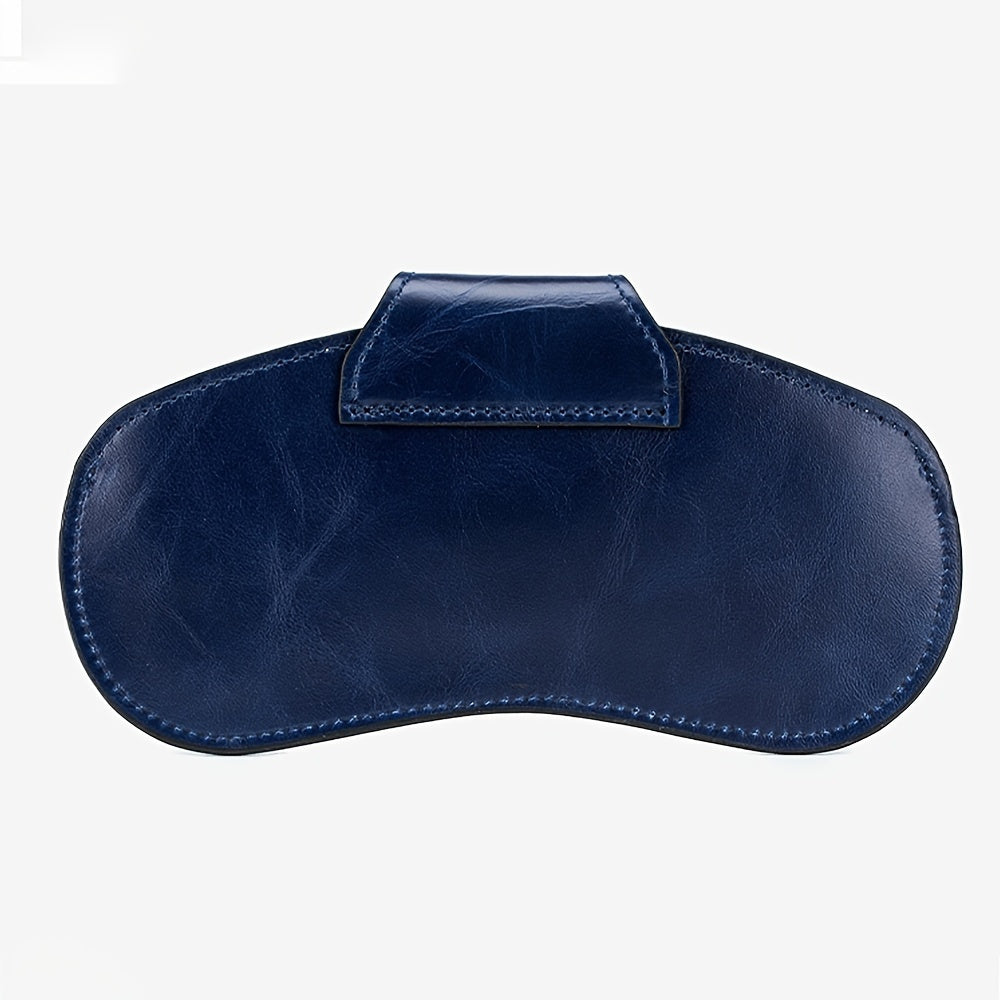 Vintage haqiqiy charmali ko'zoynak qutisi: Erkaklar va ayollar uchun yengil olib yurish sumkasi - O'qish ko'zoynaklari uchun zamonaviy uslub