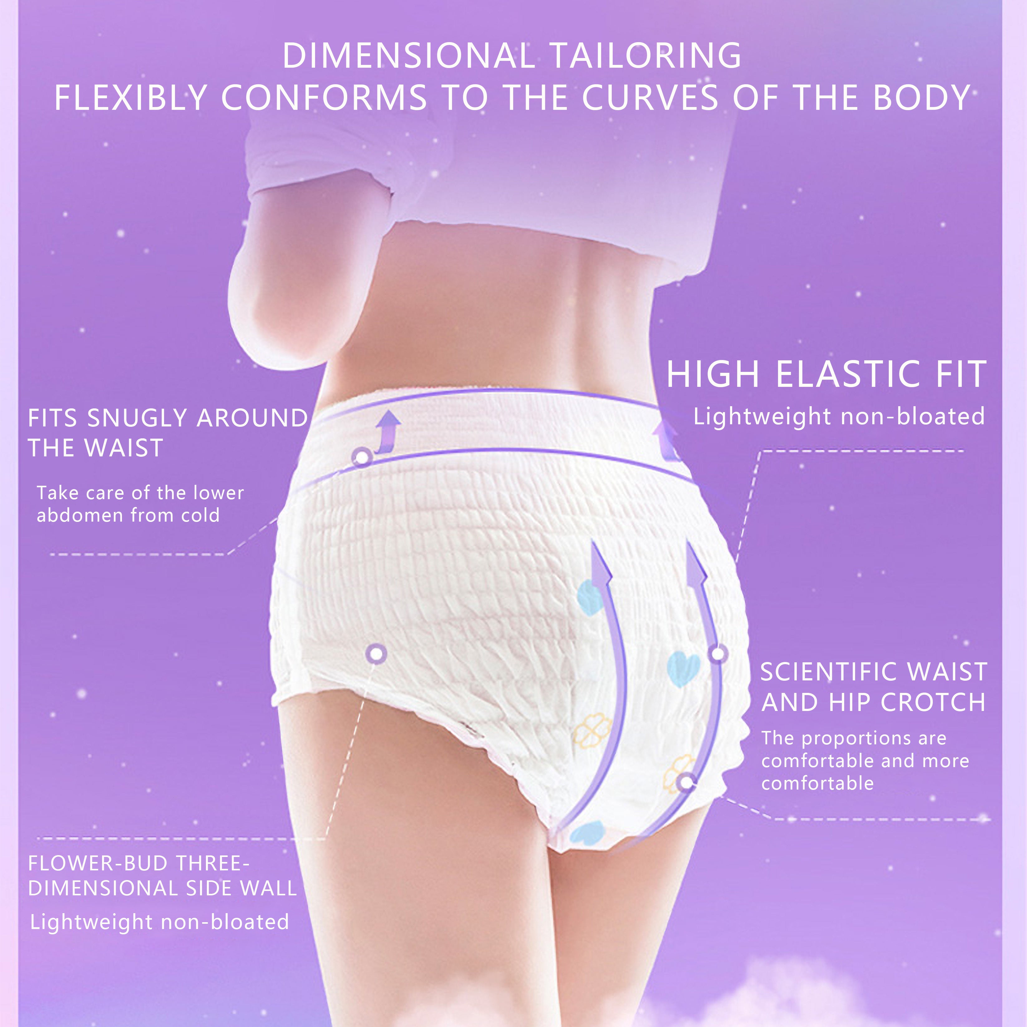 Adult Disposable Underwear Pack Breathable Cotton Postpartum Menstrual Leakproof