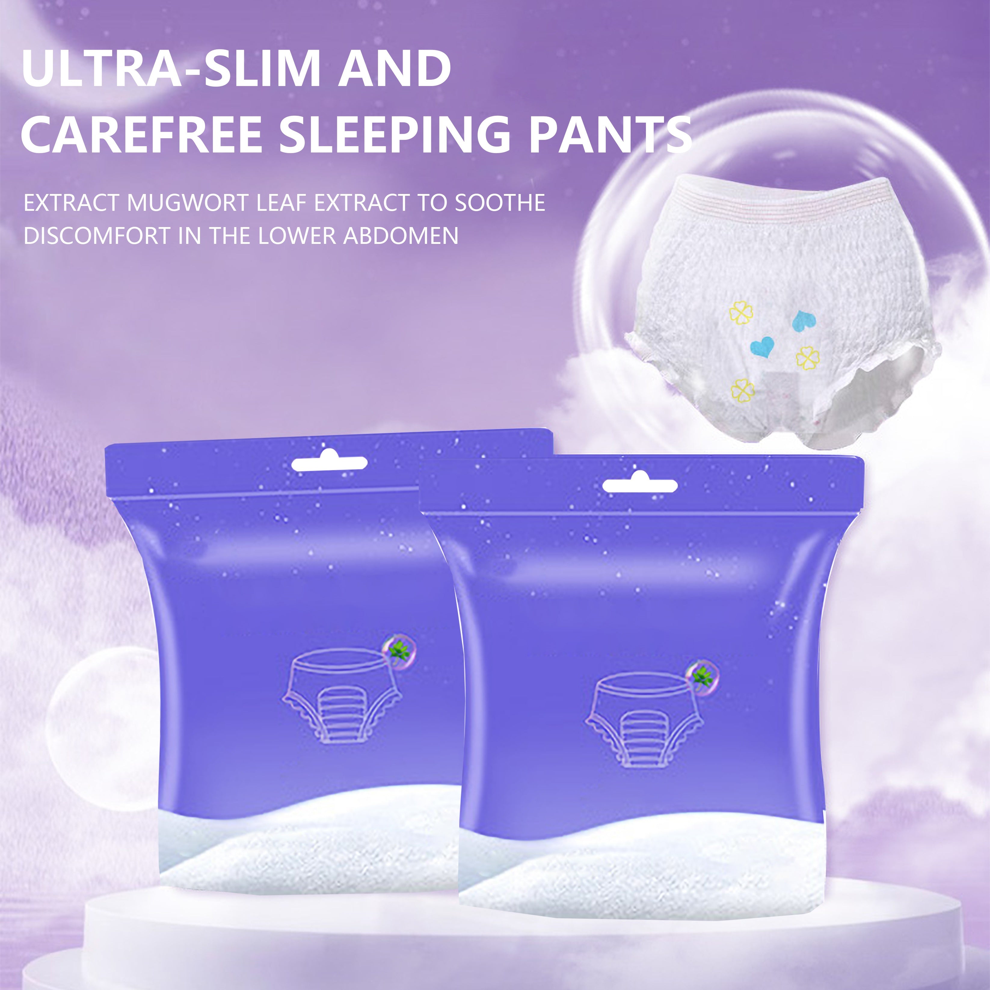 Voyaga yetganlar uchun bir martalik ichki kiyimlar to'plami nafas oladigan paxta postpartum menstrual oqishni oldini oluvchi