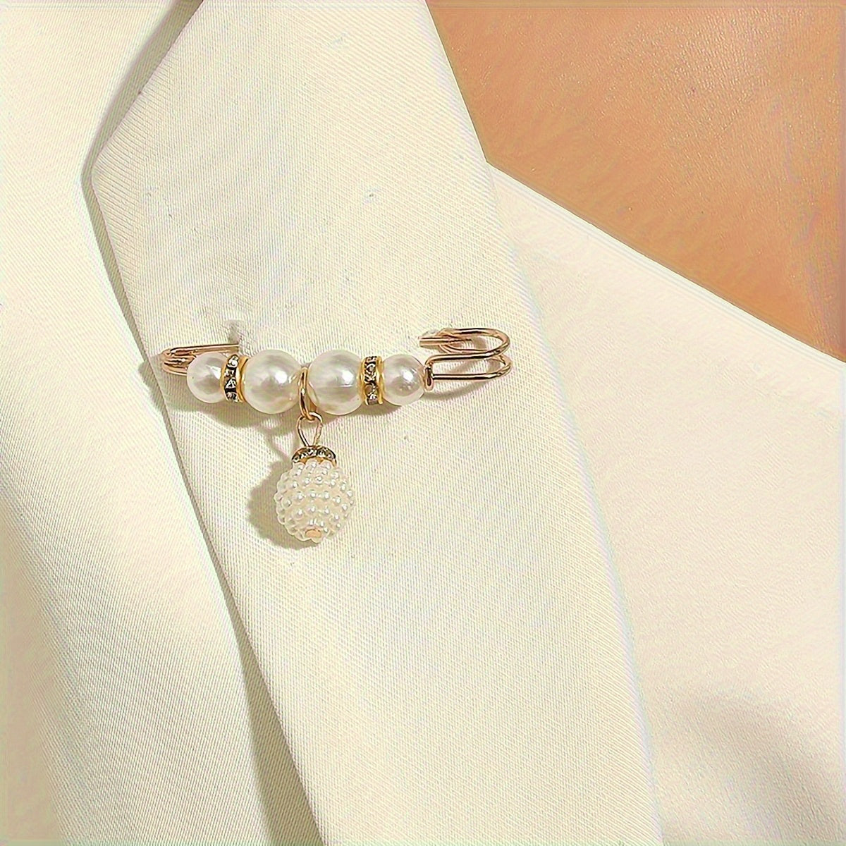 Set of 12 Elegant Plastic and Acrylic Brooch Pins for Dresses and Hats