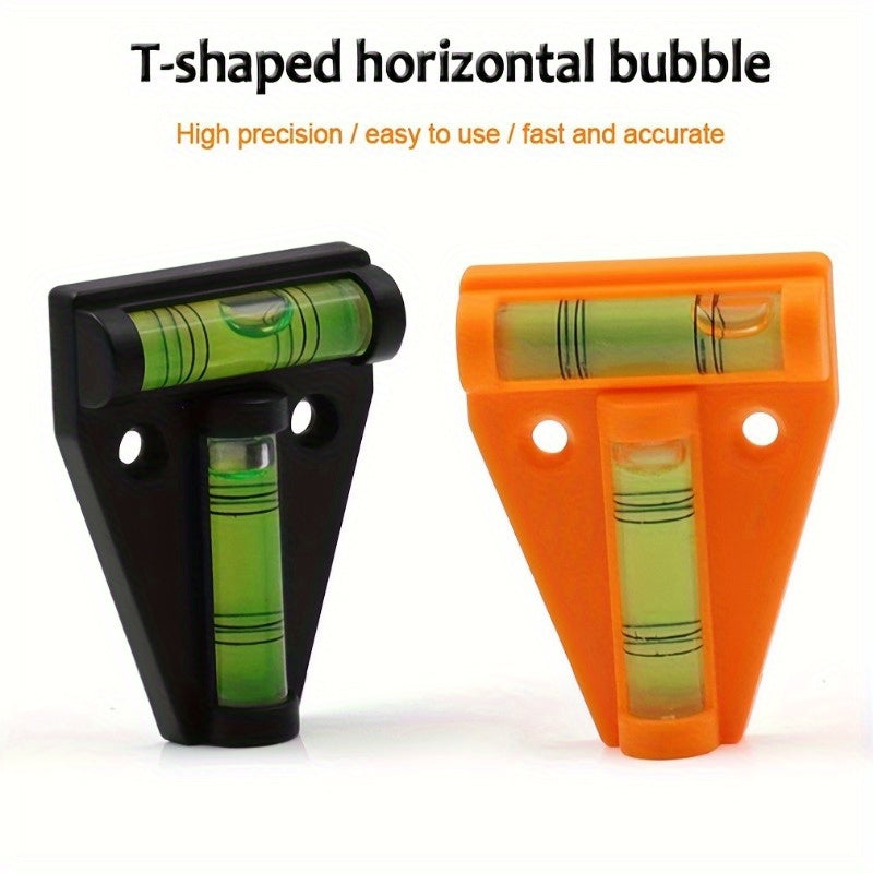 Mini T-Shaped Bubble Level Tool for RV Camping Interior Exterior Decoration