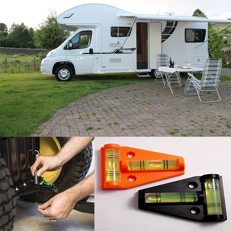 Mini T-Shaped Bubble Level Tool for RV Camping Interior Exterior Decoration
