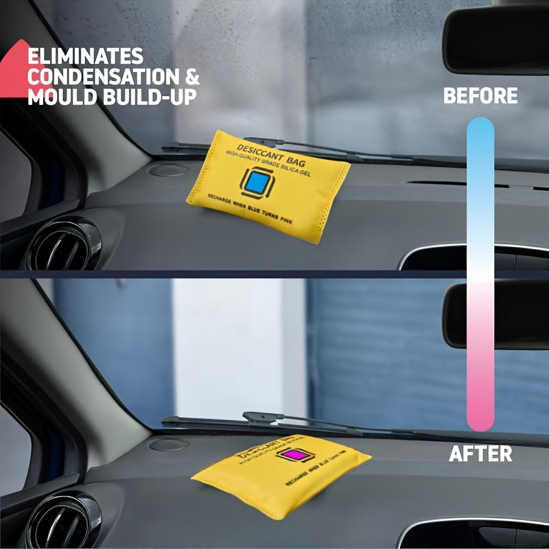 Bolsa reutilizable de silicona para deshumidificación de coche 100g Absorbedor de humedad para vehículo