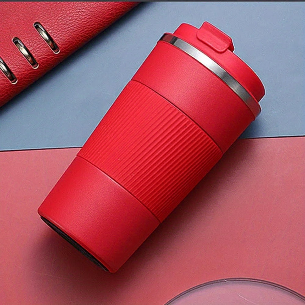 Stainless Steel Travel Mug Double Walled Insulated Leak-Proof 380ml