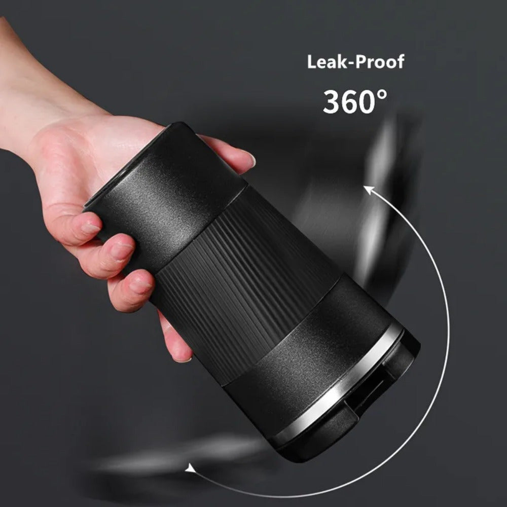 Stainless Steel Travel Mug Double Walled Insulated Leak-Proof 380ml