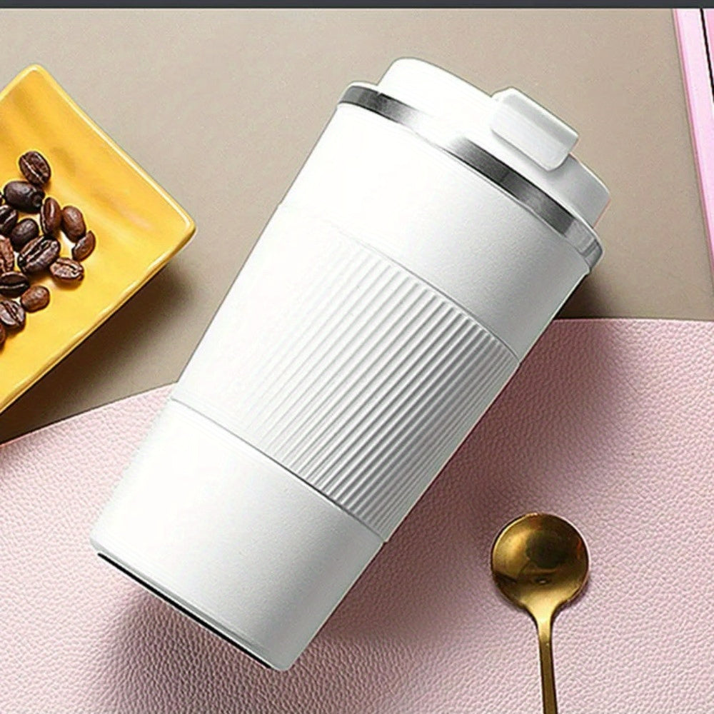 Stainless Steel Travel Mug Double Walled Insulated Leak-Proof 380ml
