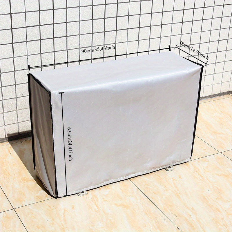 Outdoor Air Conditioner Cover Waterproof Double-Layer Oxford Protects Against Rain Snow