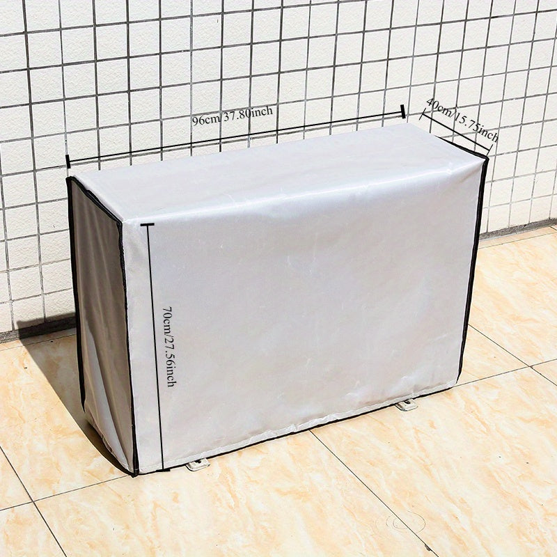 Outdoor Air Conditioner Cover Waterproof Double-Layer Oxford Protects Against Rain Snow