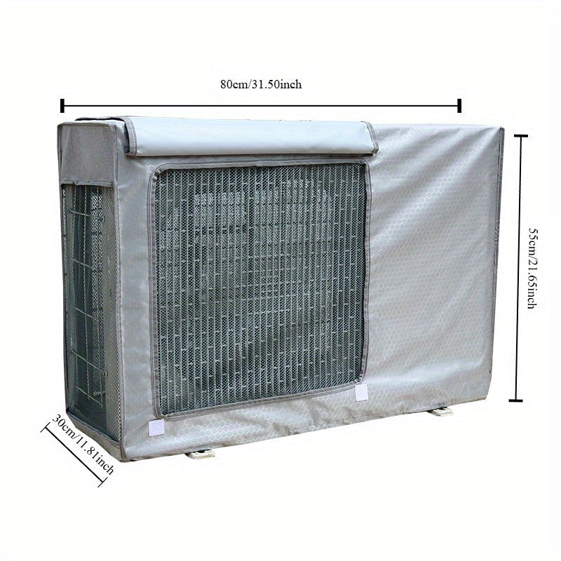 Outdoor Air Conditioner Cover Double Layer Durable Weatherproof Cube-Shaped