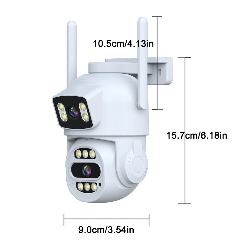 1080P HD видеокамера с двухсторонним звуком и умным отслеживанием движения для домашнего видеонаблюдения
