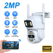 1080P HD видеокамера с двухсторонним звуком и умным отслеживанием движения для домашнего видеонаблюдения