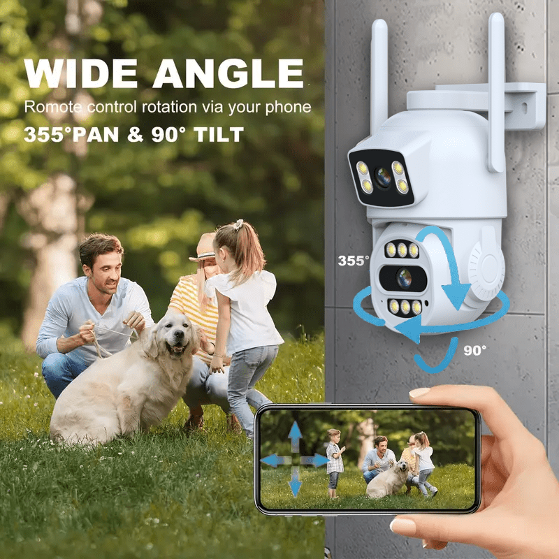 1080P HD видеокамера с двухсторонним звуком и умным отслеживанием движения для домашнего видеонаблюдения